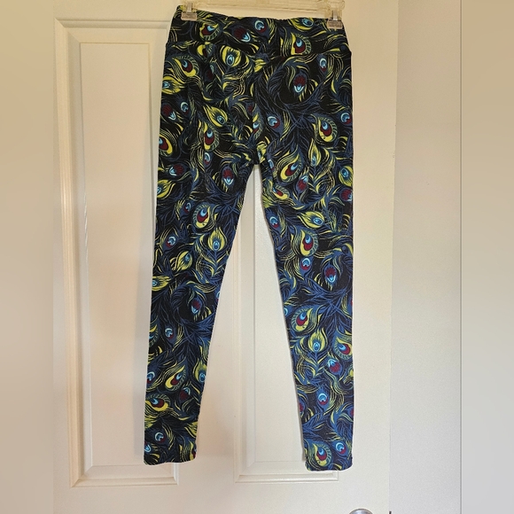 Lularoe OS peacock feather leggings-unicorn! - Picture 3 of 4